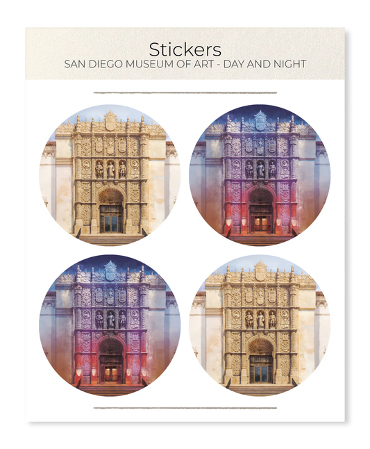 Ezen - SAN DIEGO MUSEUM OF ART - DAY AND NIGHT - Sticker Set