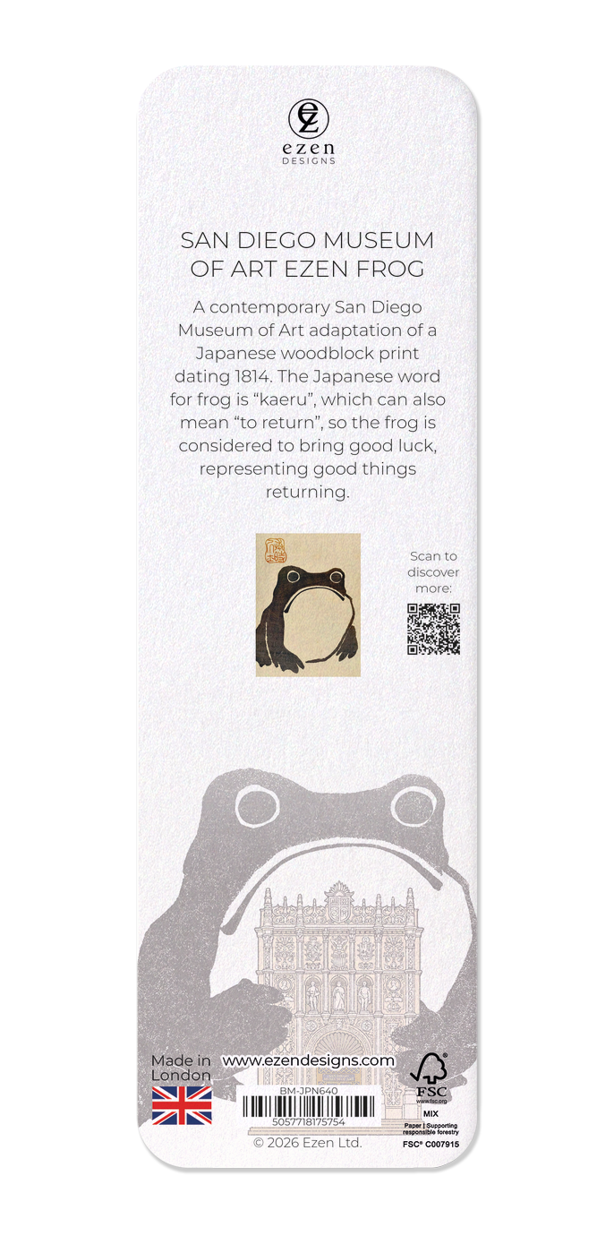 Ezen - San Diego Museum of Art Ezen Frog - Bookmark - Back