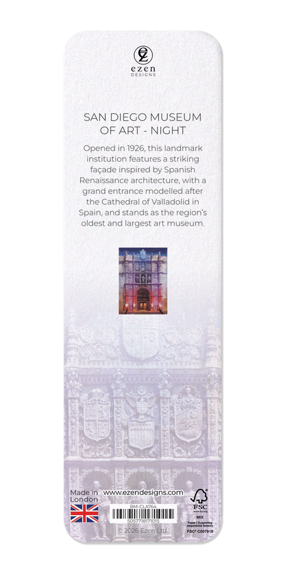 Ezen - SAN DIEGO MUSEUM OF ART - Night - Bookmark - Back