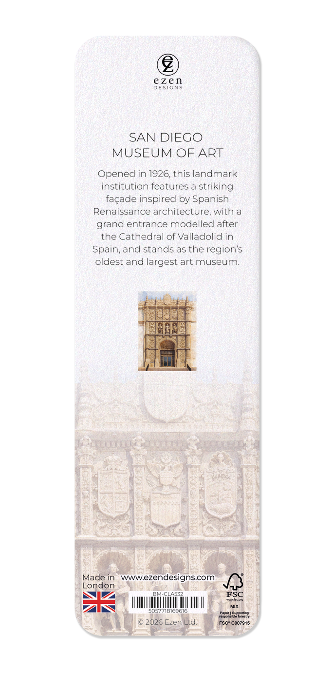 Ezen - San Diego Museum of Art - Bookmark - Back