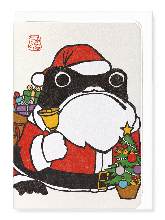 Ezen - Santa Claus Ezen Frog - Greeting Card - Front