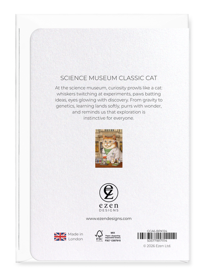 Ezen - Science Museum Classic Cat - Greeting Card - Back