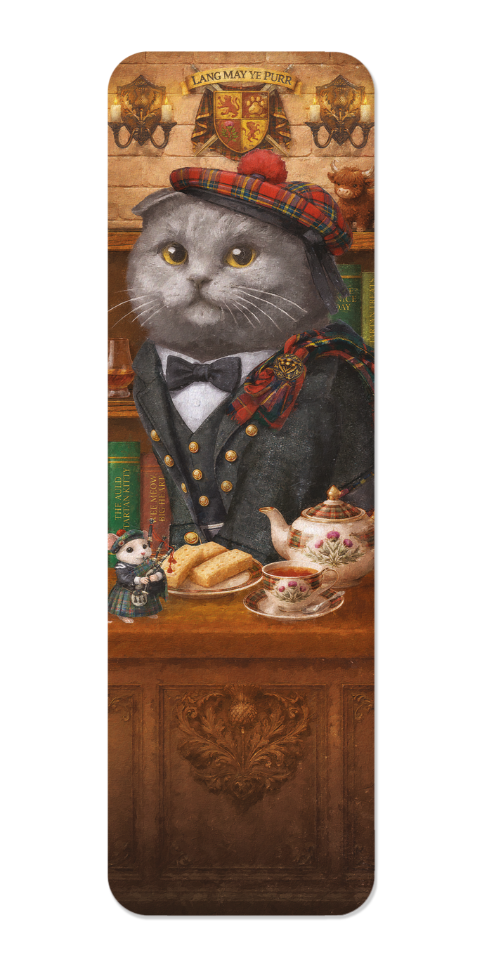 Ezen - Scottish Classic Cat - Bookmark - Front