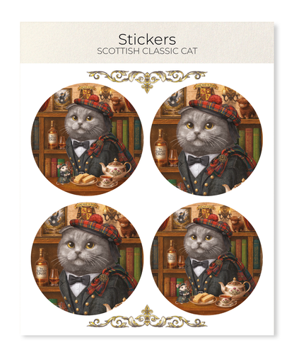 Ezen - Scottish Classic Cat - Sticker Set