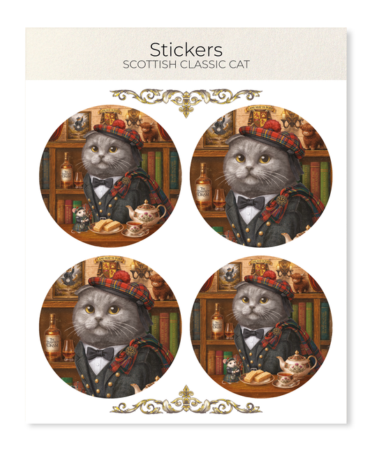 Ezen - Scottish Classic Cat - Sticker Set