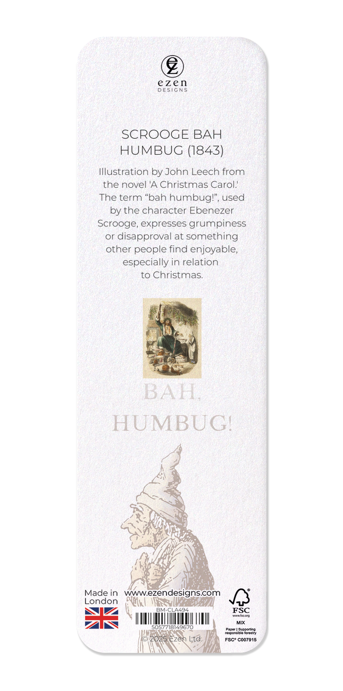 Ezen - Scrooge Bah Humbug (1843) - Bookmark - Back