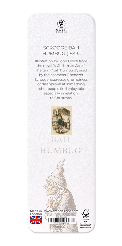 Ezen - Scrooge Bah Humbug (1843) - Bookmark - Back