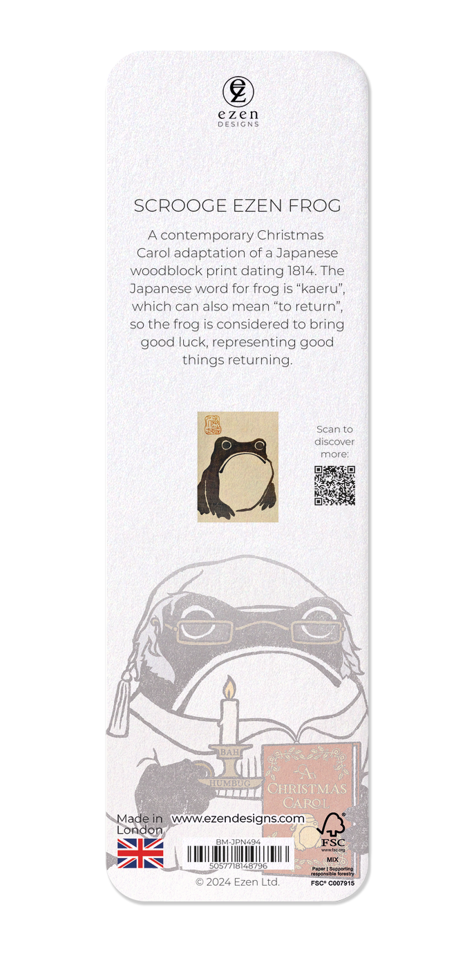 Ezen - Scrooge Ezen Frog - Bookmark - Back