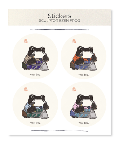 Ezen - Sculptor Ezen Frog - Sticker Set