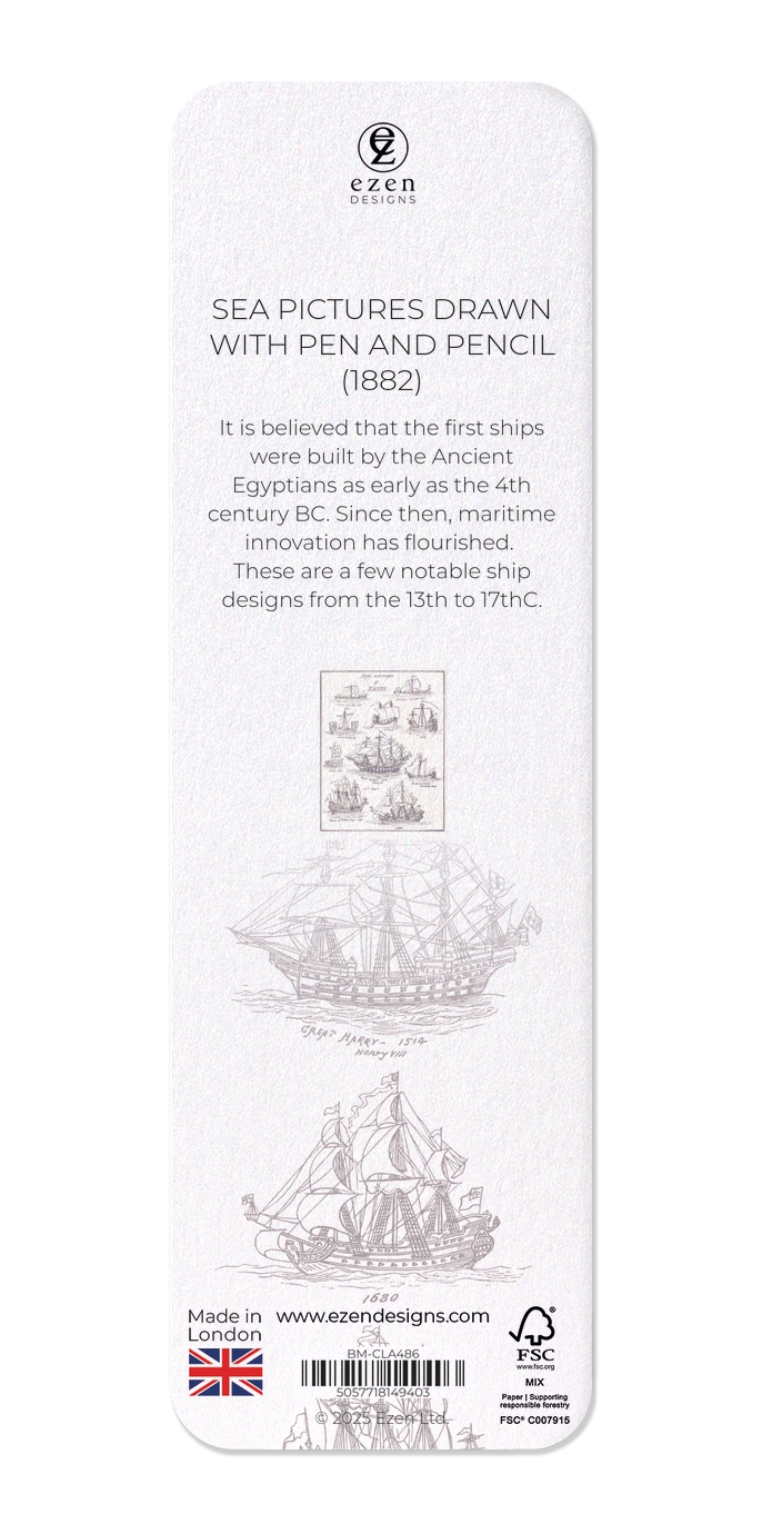 Ezen - Sea Pictures Drawn with Pen and Pencil (1882) - Bookmark - Back
