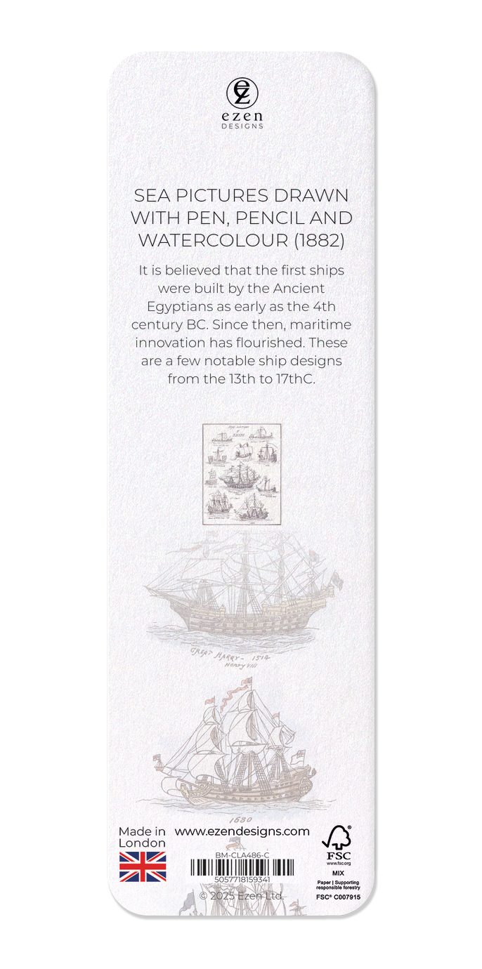 Ezen - Sea Pictures Drawn with Pen, Pencil and Watercolour (1882) - Bookmark - Back