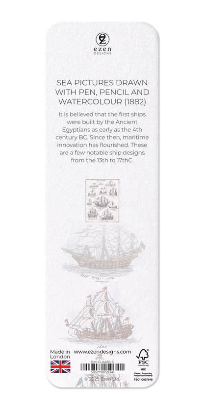 Ezen - Sea Pictures Drawn with Pen, Pencil and Watercolour (1882) - Bookmark - Back