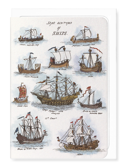 Ezen - Sea Pictures Drawn with Pen, Pencil and Watercolour (1882) - Greeting Card - Front
