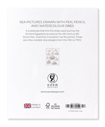 Ezen - Sea Pictures Drawn with Pen, Pencil and Watercolour (1882) - Sticker Set