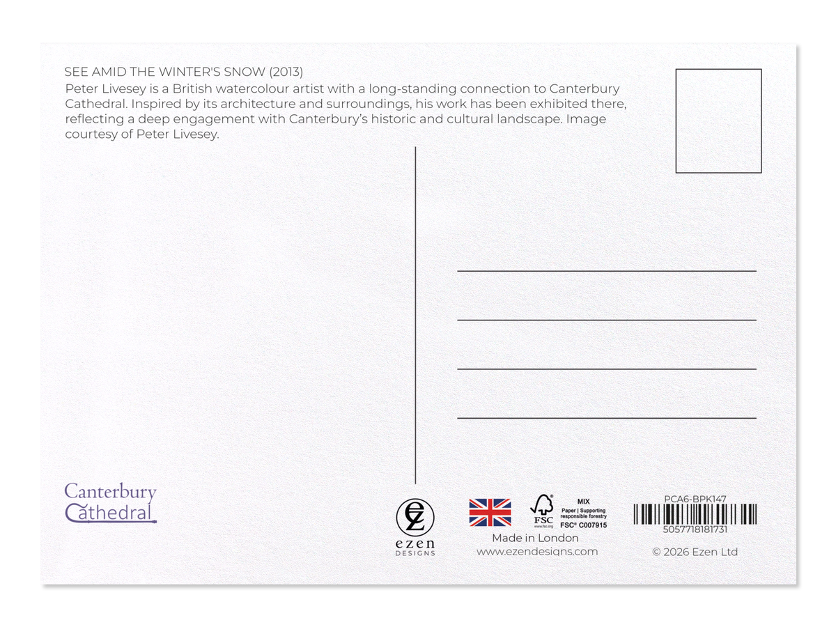 Ezen - See amid the winter's snow (2013) - Postcard - Back