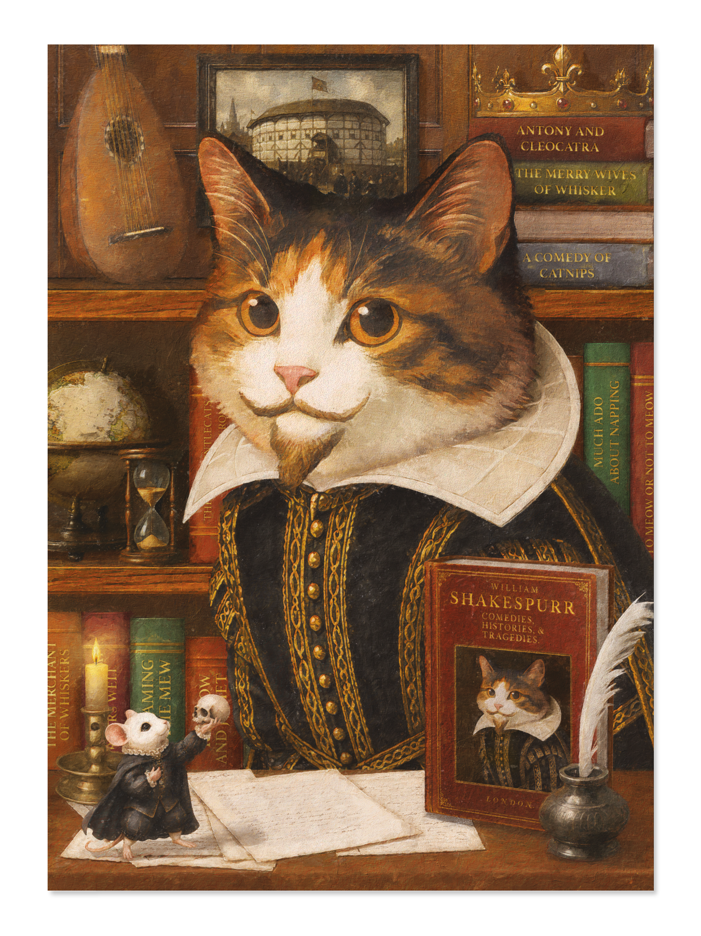 Ezen - Shakespeare Classic Cat - Postcard - Front