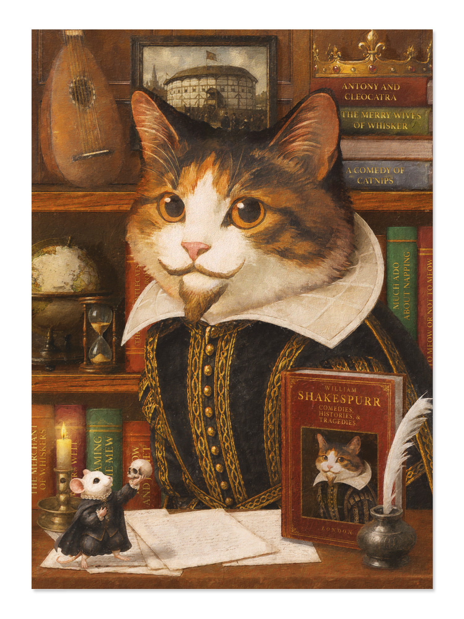 Ezen - Shakespeare Classic Cat - Postcard - Front