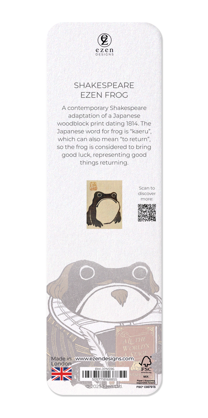 Ezen - Shakespeare Ezen Frog - Bookmark - Back