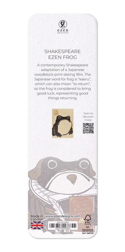 Ezen - Shakespeare Ezen Frog - Bookmark - Back