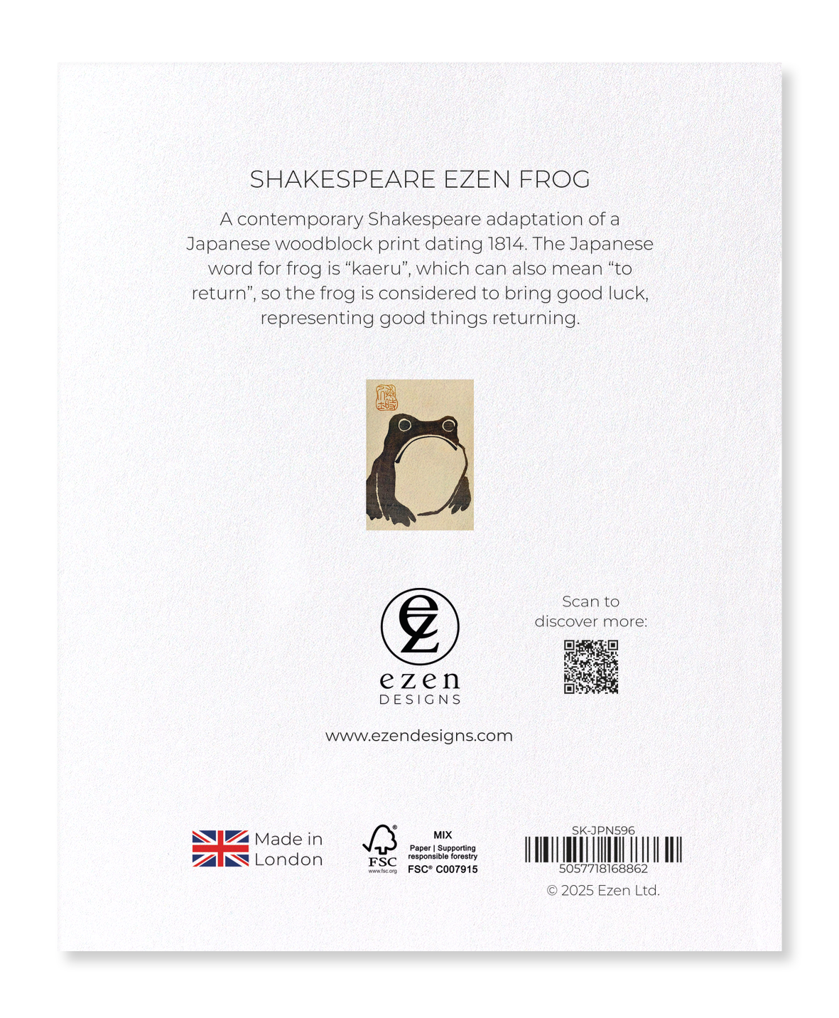 Ezen - Shakespeare Ezen Frog - Sticker Set