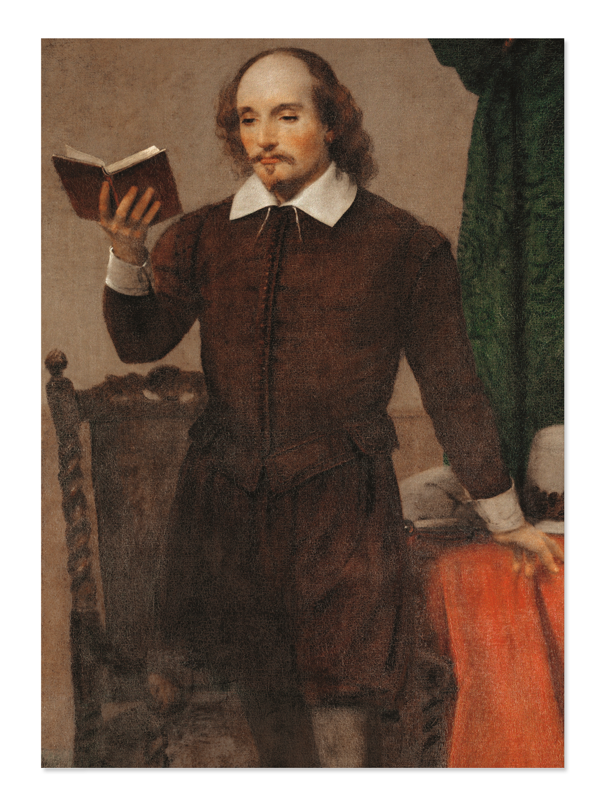 Ezen - Shakespeare Reading (1870s) - Postcard - Front