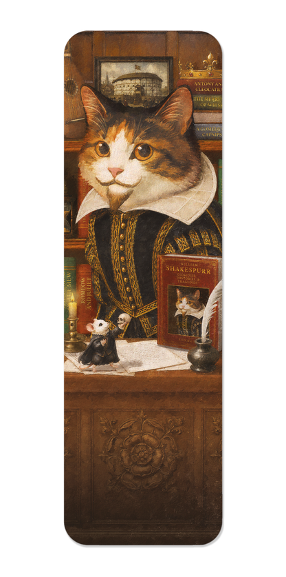 Ezen - Shakespeare Tabby Classic Cat - Bookmark - Front