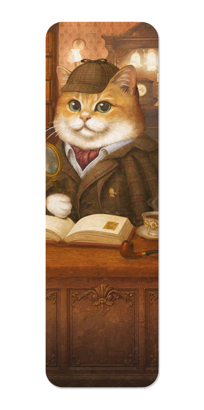 Ezen - Sherlock Classic Cat - Bookmark - Front
