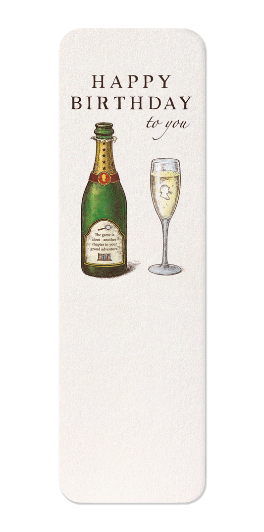 Ezen - Sherlock Holmes Birthday Champagne - Bookmark - Front
