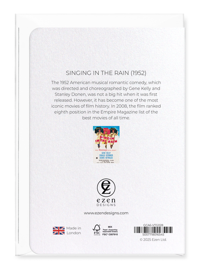 Ezen - Singing in the rain (1952) - Greeting Card - Back
