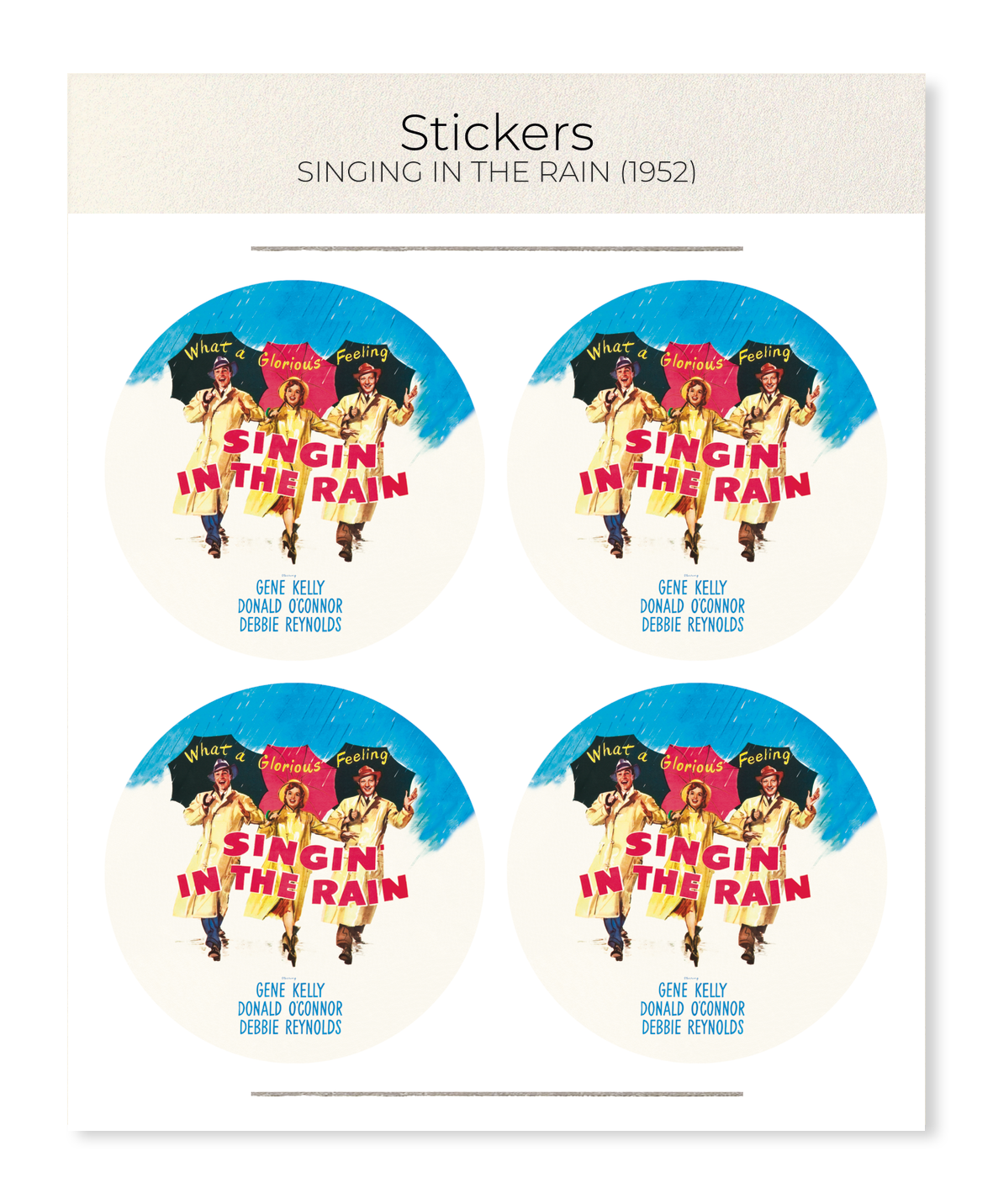 Ezen - Singing in the rain (1952) - Sticker Set