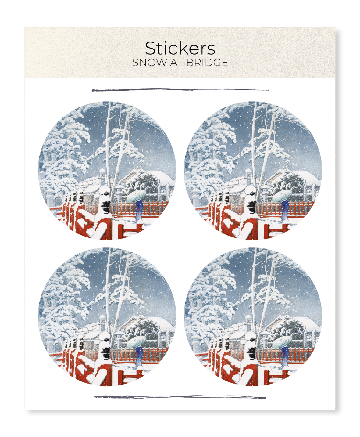 Ezen - Snow at bridge - Sticker Set
