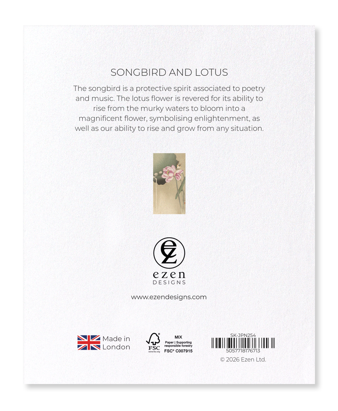 Ezen - Songbird and lotus - Sticker Set