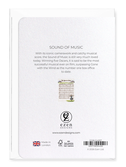 Ezen - Sound of music - Greeting Card - Back