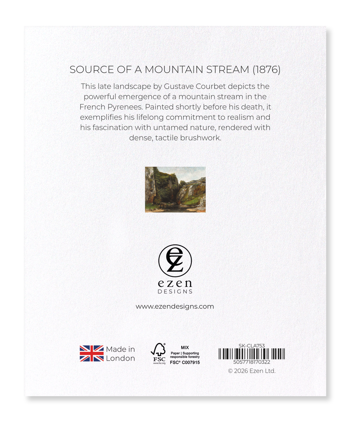 Ezen - Source of a Mountain Stream (1876) - Sticker Set