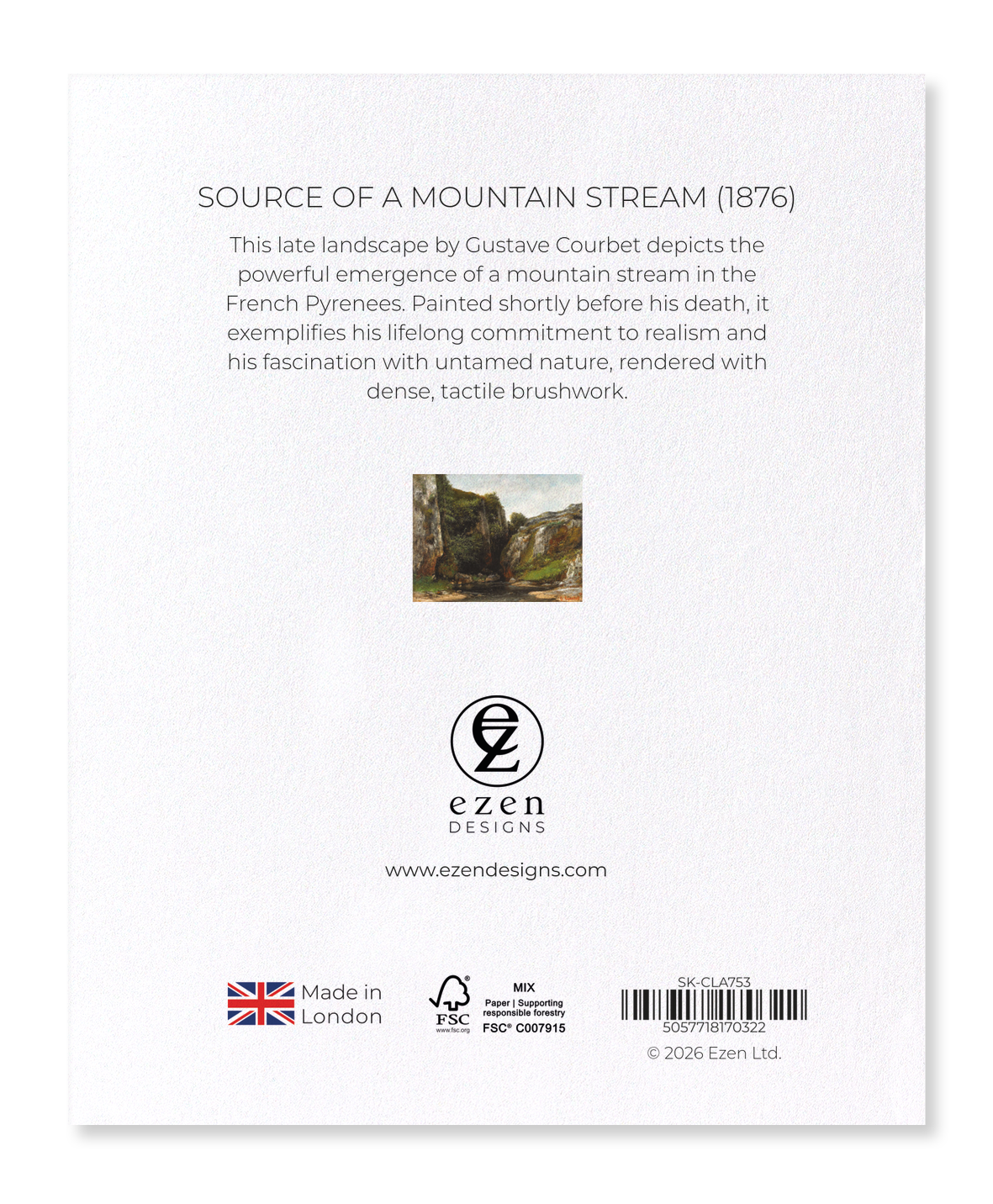 Ezen - Source of a Mountain Stream (1876) - Sticker Set