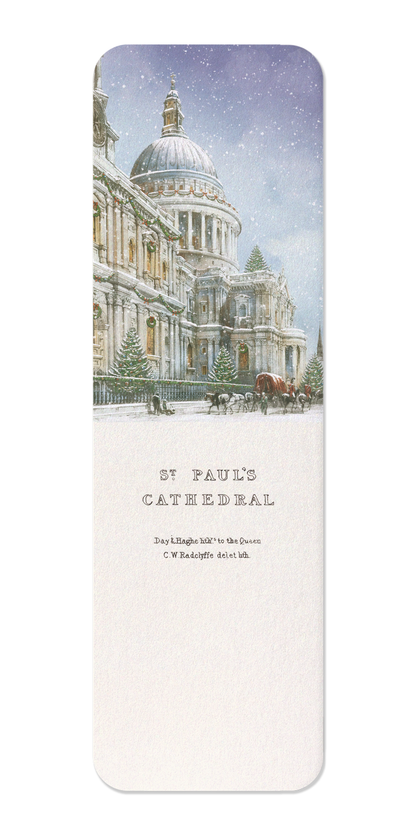 Ezen - South West View of St Paul’s (1842) - Christmas - Bookmark - Front