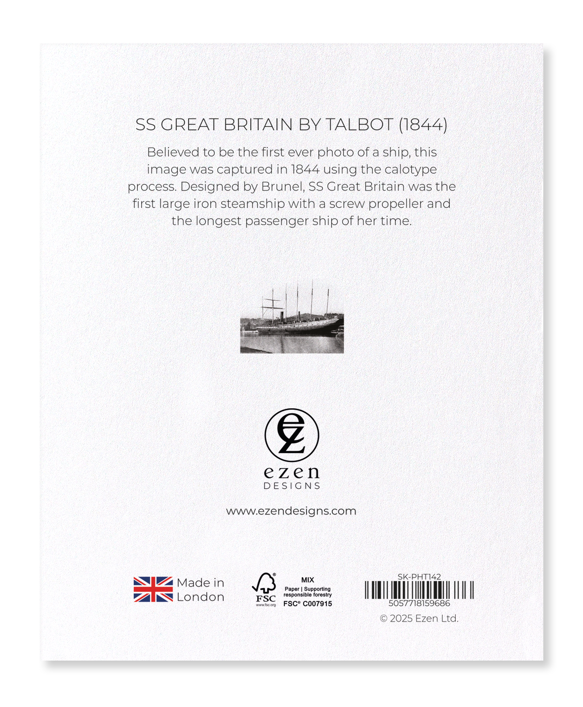 Ezen - SS Great Britain by Talbot (1844) - Sticker Set