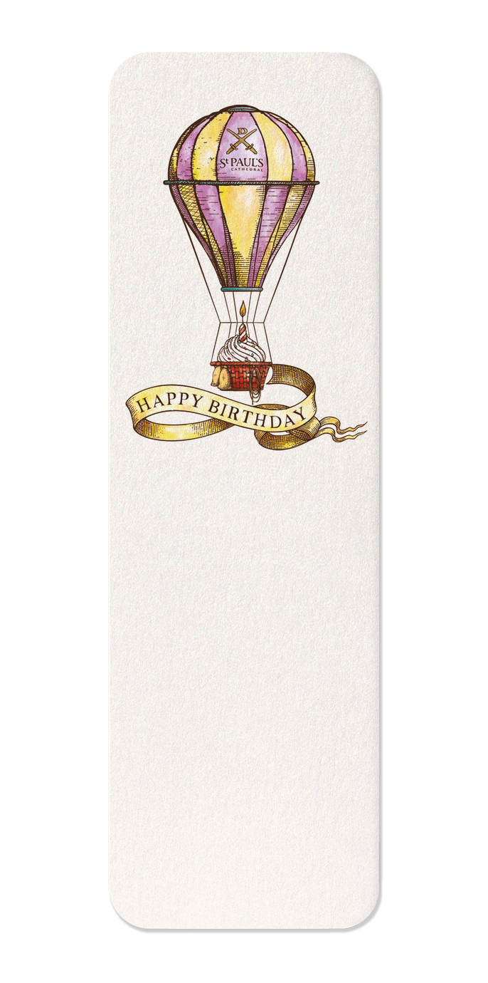 Ezen - St Paul's Birthday balloon - Bookmark - Front