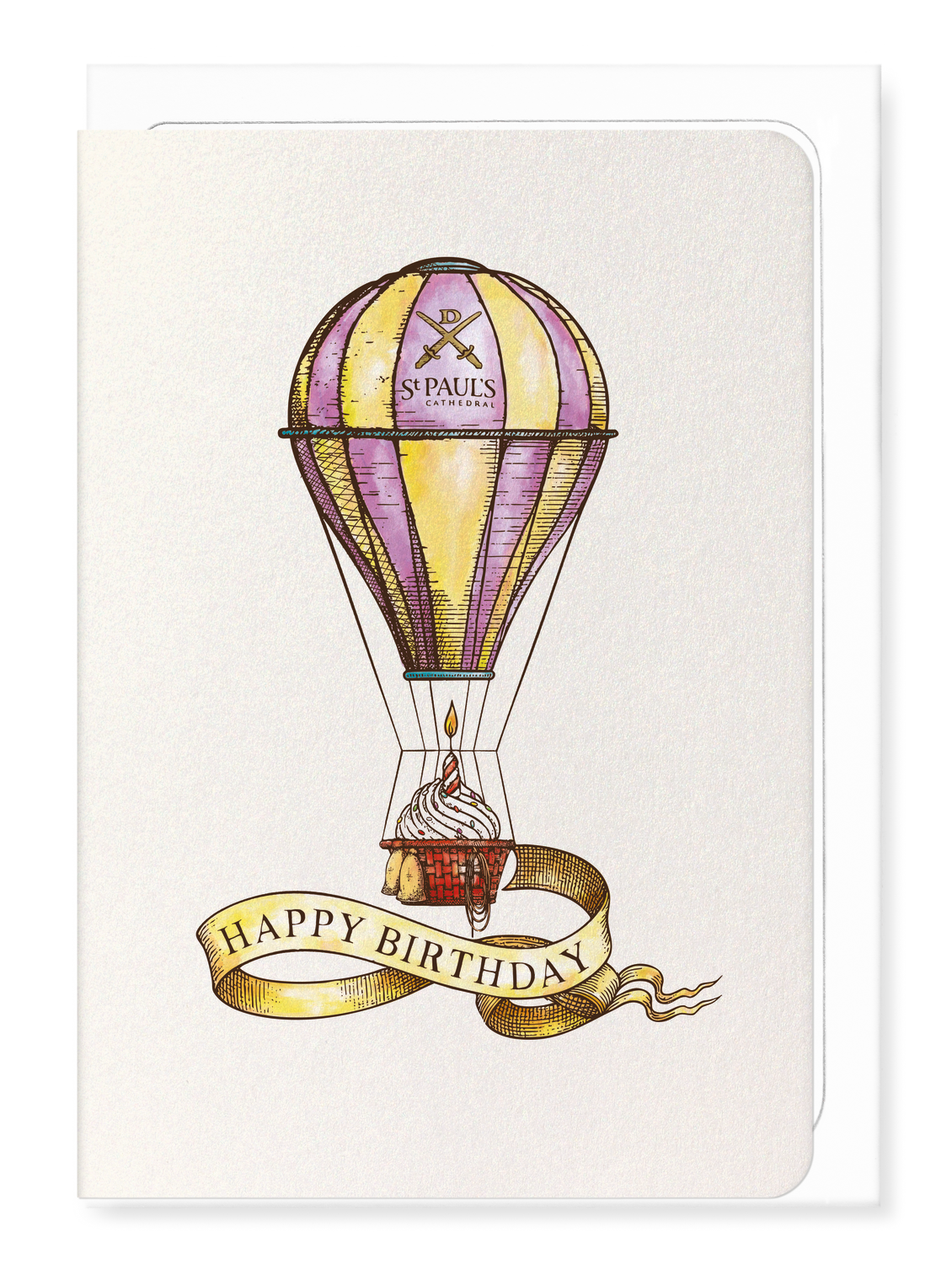 Ezen - St Paul's Birthday balloon - Greeting Card - Front
