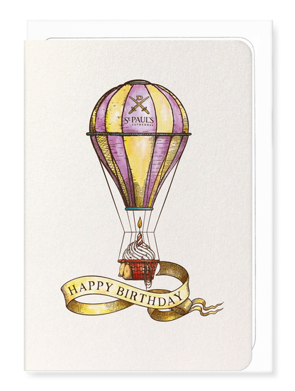 Ezen - St Paul's Birthday balloon - Greeting Card - Front