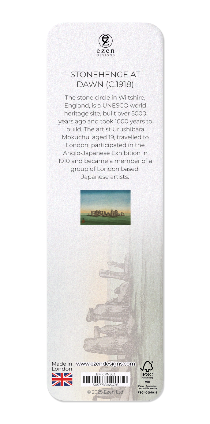 Ezen - Stonehenge at dawn (c.1918) - Bookmark - Back