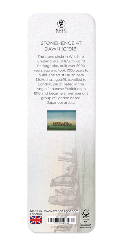 Ezen - Stonehenge at dawn (c.1918) - Bookmark - Back