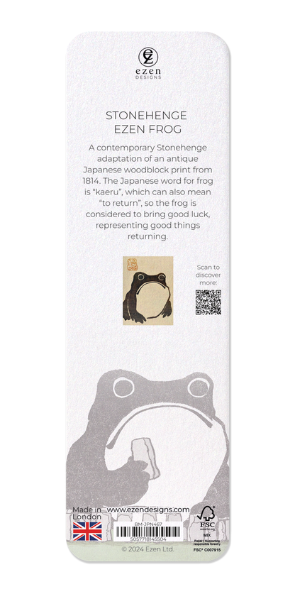 Ezen - Stonehenge Ezen Frog - Bookmark - Back