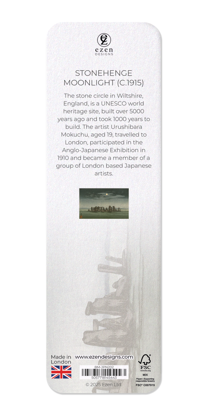 Ezen - Stonehenge Moonlight (c.1915) - Bookmark - Back