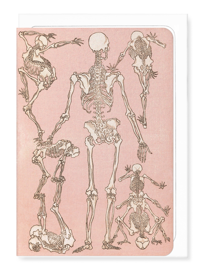 Ezen - Study of Skeletons Back (1881) - Greeting Card - Front