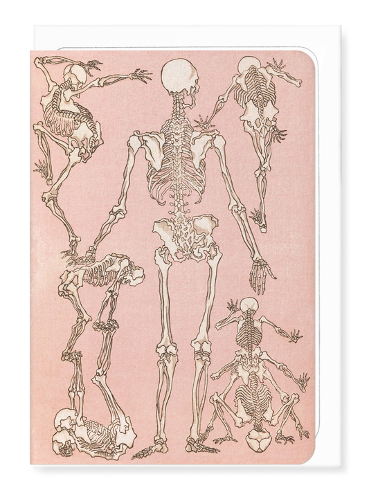 Ezen - Study of Skeletons Back (1881) - Greeting Card - Front