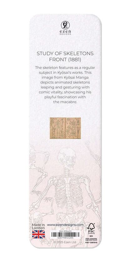 Ezen - Study of Skeletons Front (1881) - Bookmark - Back