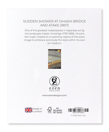 Ezen - Sudden Shower at Ohashi Bridge and Atake (1857) - Sticker Set