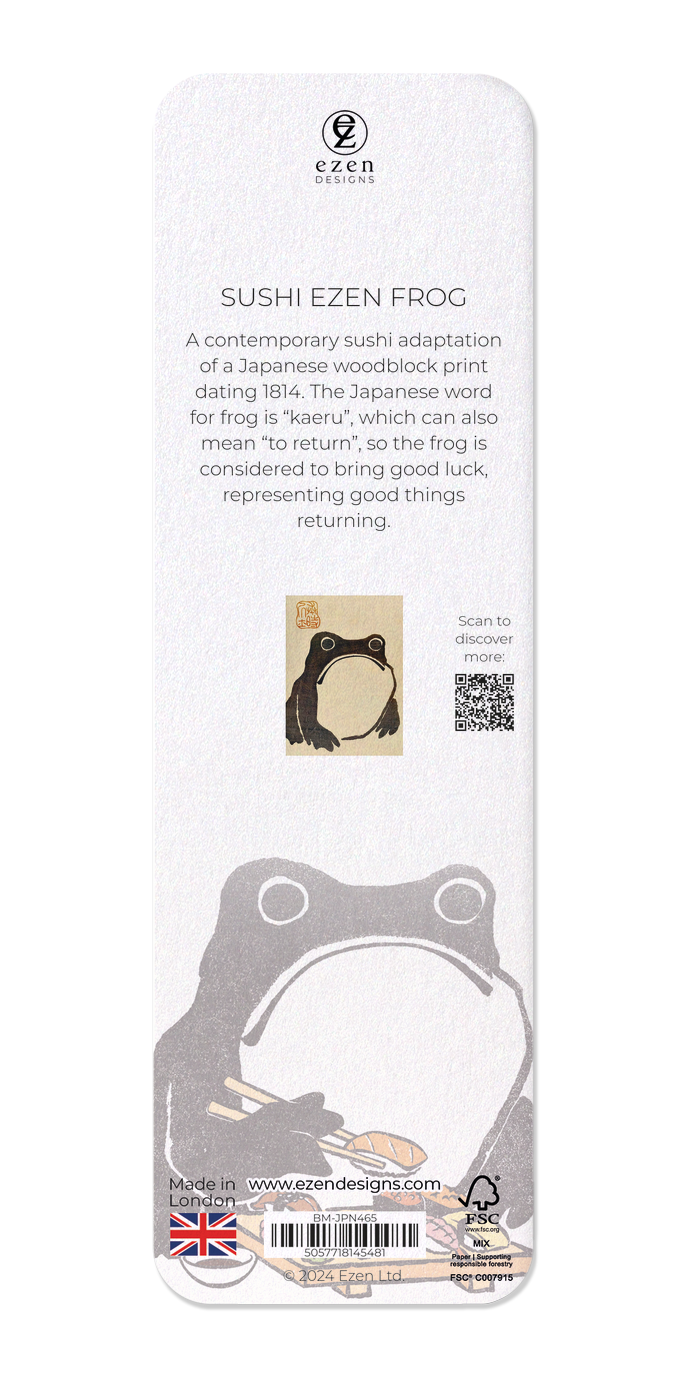 Ezen - Sushi Ezen Frog - Bookmark - Back