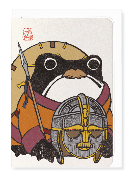 Ezen - Sutton Hoo Ezen Frog - Greeting Card - Front